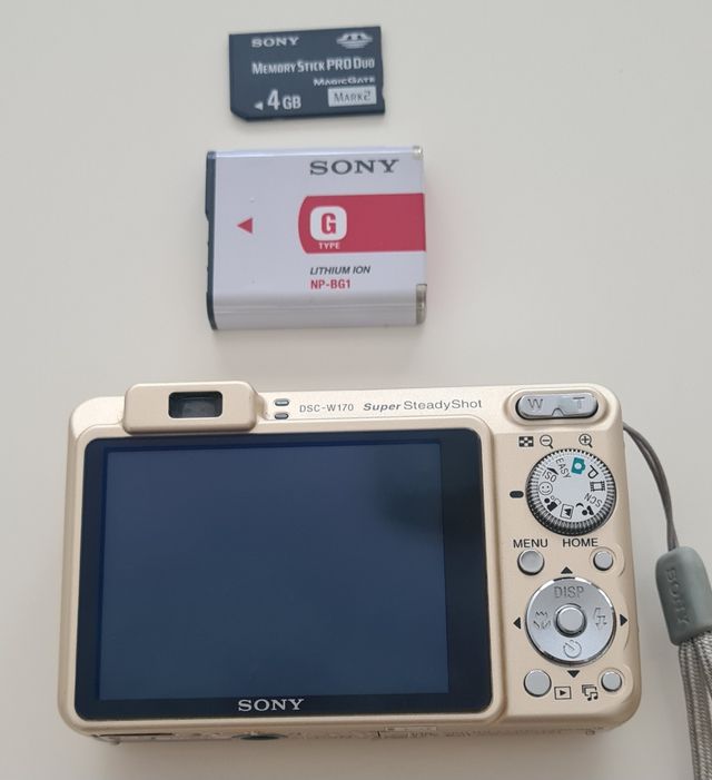 Cámara Sony Cyber-Shot DSC W170 dorada