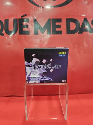Disco duro Portátil SSD 4TB + Cable + Funda, Nuevo