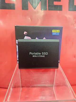 Disco duro Portátil SSD 4TB + Cable + Funda, Nuevo