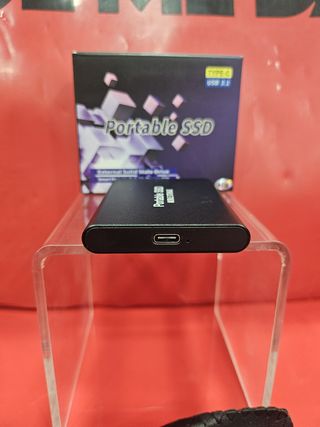 Disco duro Portátil SSD 4TB + Cable + Funda, Nuevo