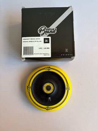 Ruedas Scooter Urbanartt 125mm Amarillas