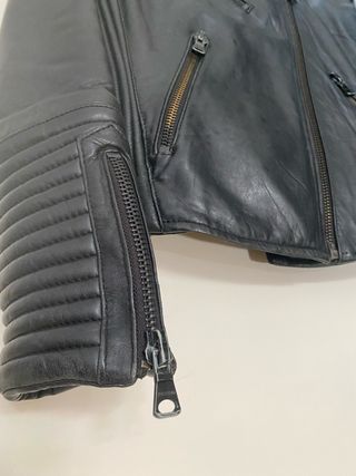 Cazadora Piel Negra Pull&Bear