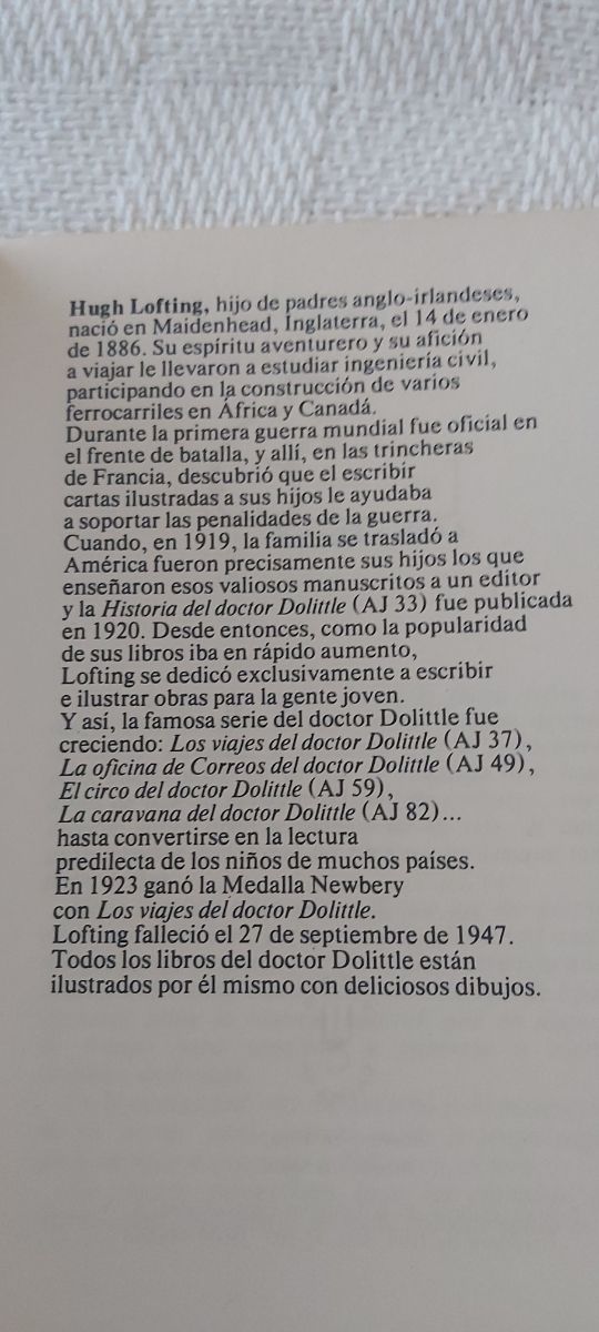 Libro. Los viajes del doctor Dolittle