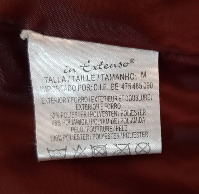 Chaqueta Parka Acolchada Burdeos