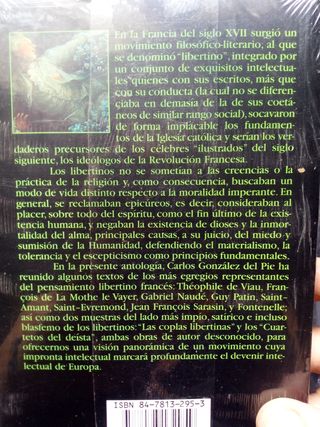 Textos libertinos del Siglo XVII