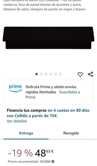 Lámpara de pared LED Zubialde, 1 luz 