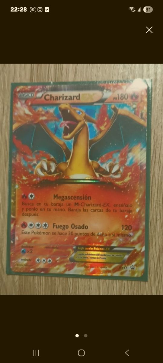 Carta Pokémon Charizard EX XY17