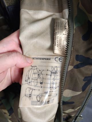 Traje Armada Española Intemperie Camuflaje