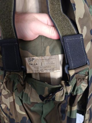 Traje Armada Española Intemperie Camuflaje