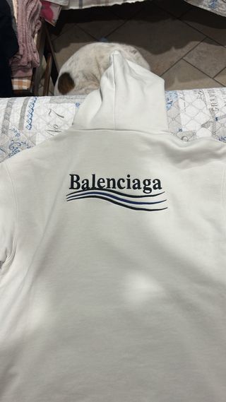 Felpa Balenciaga Originale Bianca