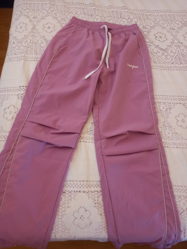 Pantalón chándal niña rosa