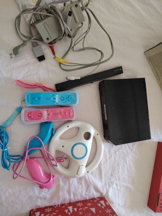 Consola Nintendo Wii Negra con Volante