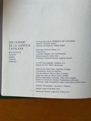 Diccionari de la llengua catalana multilingüe