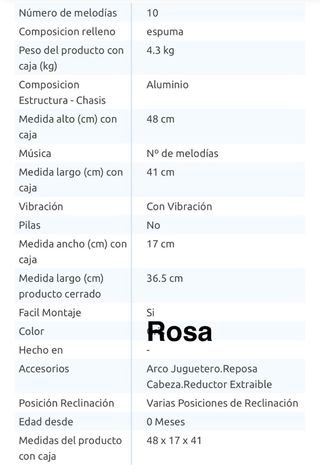 Hamaca Eléctrica para Bebés