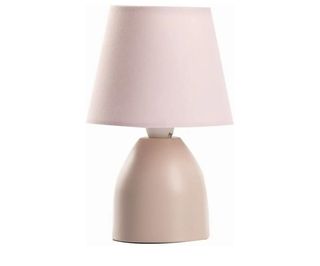 Lampara de mesa de color rosa