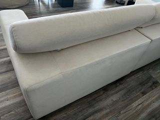 Sofá beige 2 plazas extensible