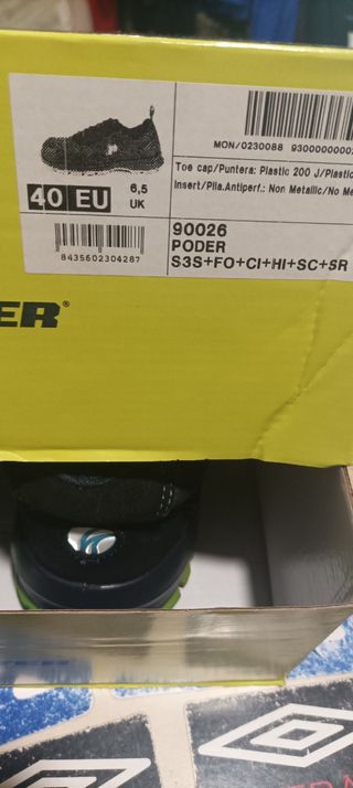 Zapatos de seguridad Posster T.40