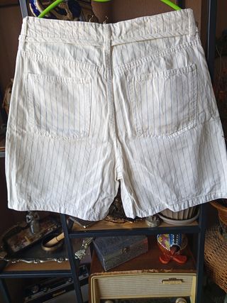 Pantalones cortos Lefties rayas blancas talla 40