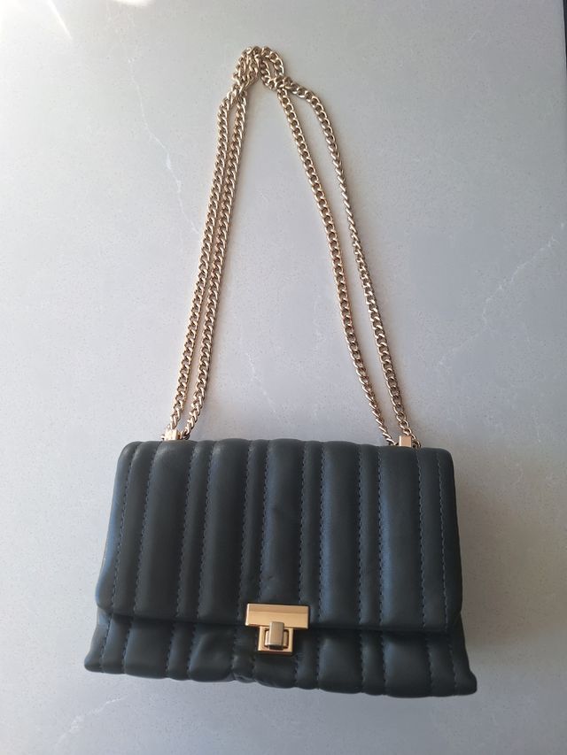 Bolso NUEVO Zara Verde caqui