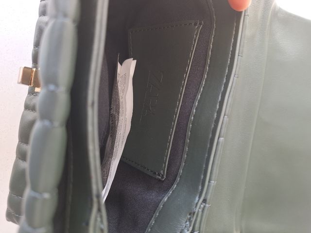 Bolso NUEVO Zara Verde caqui