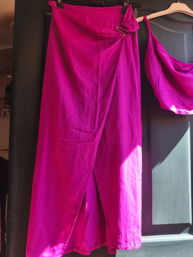 Conjunto falda y top buganvilla