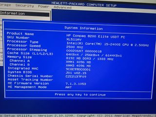 Ordenador HP 8200 Elite USDT MUY SILENCIOSO 