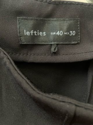 Pantalón de traje Lefties negro talla 40