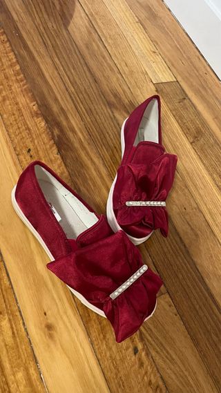 Mocasines Lost Ink Rojo Talla 38