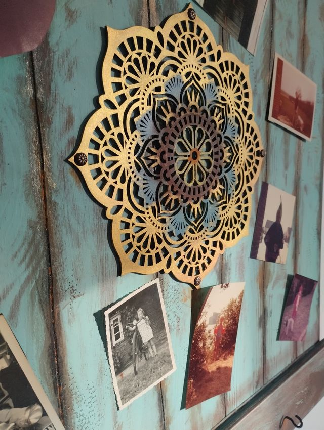 Colgador Fotos Madera.