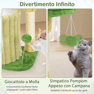 Tiragraffi per Gatti 50 x 41 x 54 cm, Torre Modern