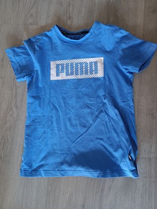 Camiseta Puma Azul Talla 13-14 Años