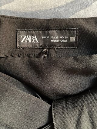 Falda pantalón Zara negra Talla XS