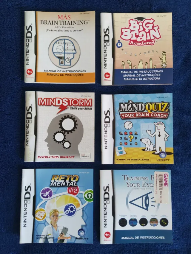 44 MANUALES de Juegos de la Consola DS Nintendo