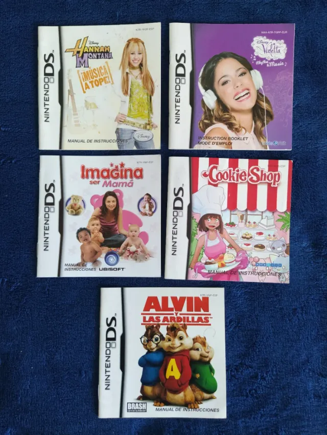 44 MANUALES de Juegos de la Consola DS Nintendo