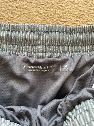Bañador Abercrombie & Fitch Gris Rayas