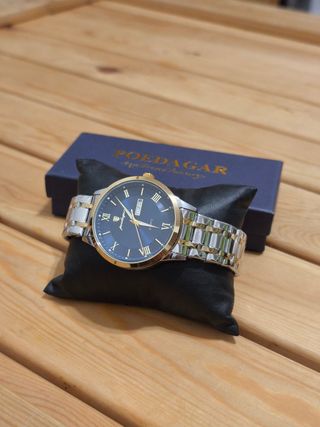 Reloj Poedagar Hombre Azul y Dorado