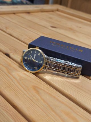Reloj Poedagar Hombre Azul y Dorado