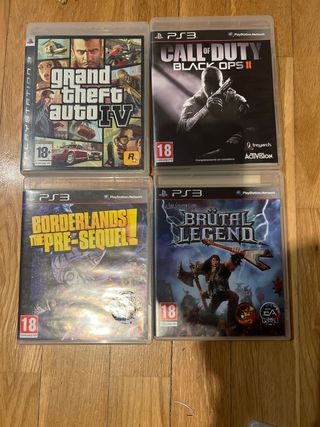 Pack 4 Juegos PS3: GTA IV, Call of Duty, Borderlan