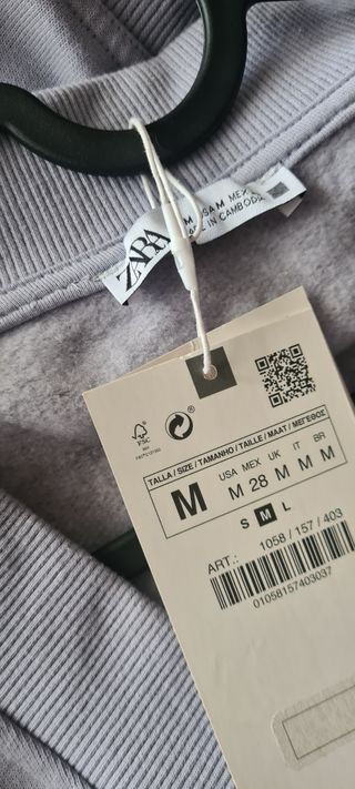 Chaleco/vestido Zara morado talla única