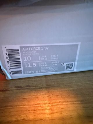 Zapatillas Nike Air Force 1 Talla 44 Nuevas