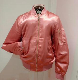 Cazadora Bomber Rosa Mango