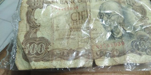 2 Billetes 100 Pesetas España 1970