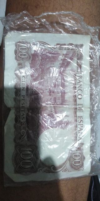 2 Billetes 100 Pesetas España 1970
