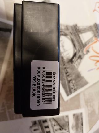 Bracciale uomo in pelle nero