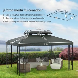 Sostituzione gazebo grigio 4x3