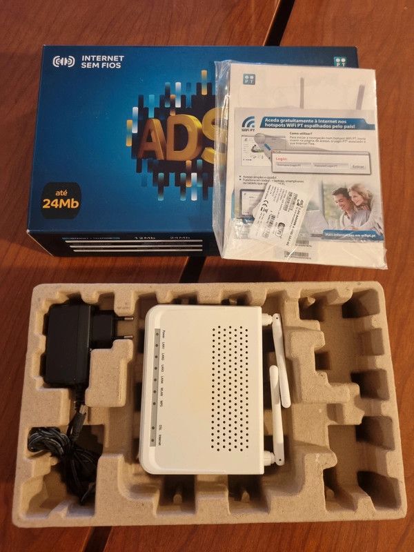 Kit Sapo Meo ADSL internet router Portugal