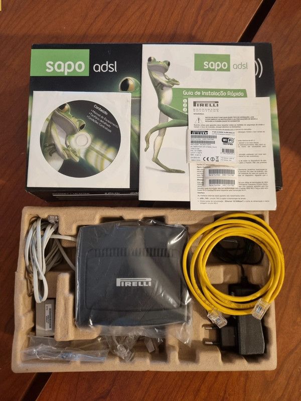 Kit Sapo Meo ADSL internet router Portugal