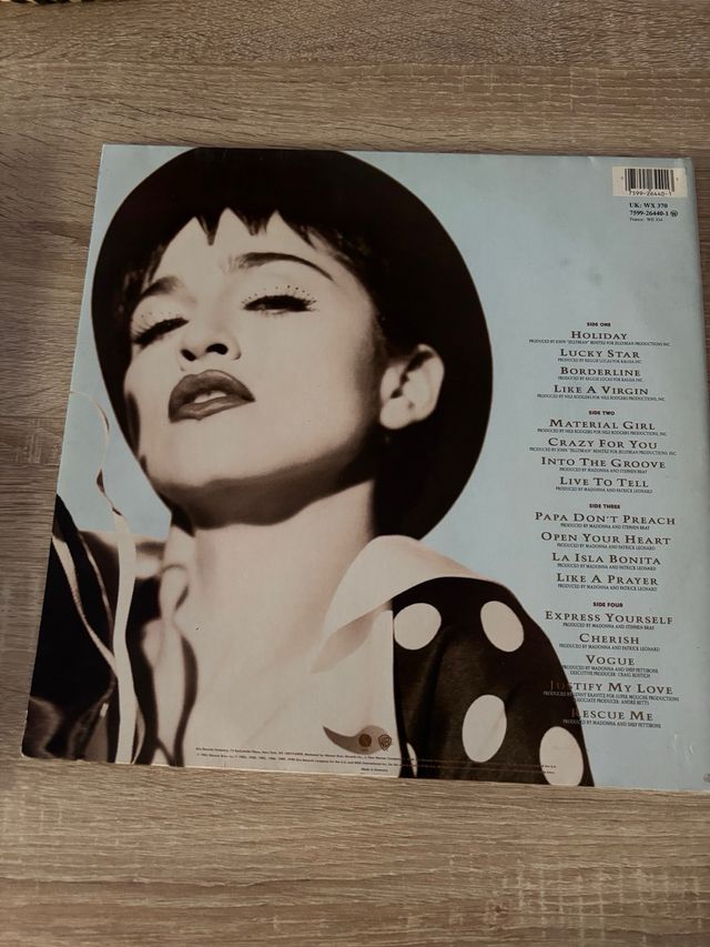 Vinilo Madonna The Immaculate Collection