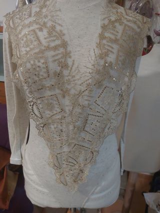 Manteleta Fallera Dorada