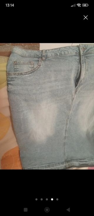 Lote 2 faldas vaqueras talla 48